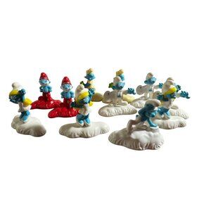 McDonalds Toys Smurf Movie 2017 Peyo Figurine Set Lot of 11